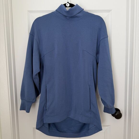 Women Lululemon Modal-Blend Turtleneck Tunic Relaxed Fit Water Drop SIze 4 - Picture 2 of 8